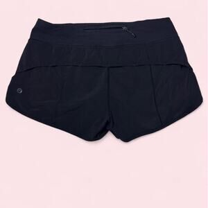 Black lululemon size 6 speed up running shorts